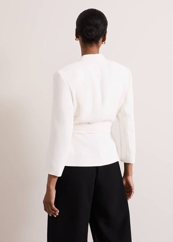 Phase Eight Sophin Ivory Corsage Jackets White Australia | XJ2497638